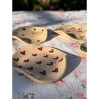 Rosa Keramik Löffel Ablage/Geschirr Personalisiert Geschenk von SaltAndSeaPottery