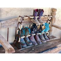 Boot Lagerung - Hufeisen Regal Cowboy Rack Dekor Geschenk Für Die Familie von LuckyShoeCreation
