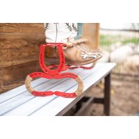 stiefelständer - Schuhablage Hufeisen-stiefelständer Rustikaler Hufeisen-Dekor von LuckyShoeCreation