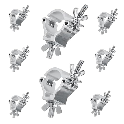 8er Pack Traverse Klemmen 48-51mm - 100kg Tragkraft - Aluminium Bühnenlicht Klemmen für Scheinwerfer,Moving Heads & AMP,DJ Beleuchtung,Bühnenlicht Klemmen,Professionelle Stage Lighting Halterung 8er Pack Traverse Klemmen 48-51mm - 100kg Tragkraft - Aluminium Bühnenlicht Klemmen für Scheinwerfer,Moving Heads & AMP,DJ Beleuchtung,Bühnenlicht Klemmen,Professionelle Stage Lighting Halterung von Luckybee