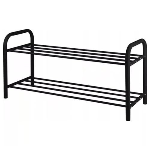 Luckyberg mit 2,3,4 oder 5 Ebenen | Schuhständer aus Metall, Schuhaufbewahrung, Schuhständer als Perfekter Wohnassistent. Offener Schuhschrank. (2 Ebenen) von Luckyberg