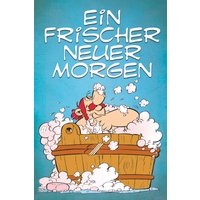 LuckyLinde Leinwandbild "Obelix Ein frischer neuer Morgen", Cartoon-Comic-Fantasy-Figuren-Film-Filmfiguren, (1 St.), Canvasbild Wanddeko Bild zum Film "Kampf der Häuptlinge" von Luckylinde