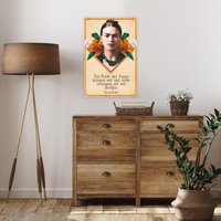LuckyLinde Wanddekoobjekt "Frida Kahlo - Am Ende des Tages", (1 St.), Exklusive JANOSCH Kindermotive, Stahlschild von Luckylinde