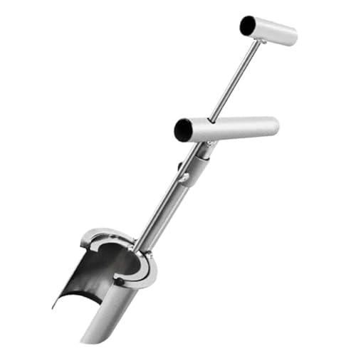 Luckywaqng Garten Werkzeuge Garten- und Umpflanzwerkzeug, Blumenzwiebelpflanzwerkzeug, 2024 Upgrade-Pflanz- und Obstbaum-Sämlingspflanzer, Stahlsaatwerkzeuge mit langstieligem Rasen (Silver, One Size) von Luckywaqng
