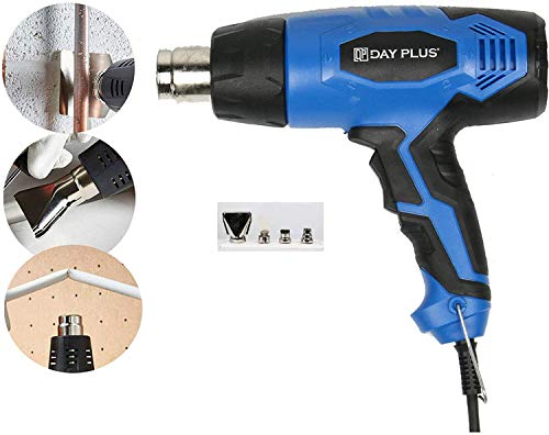 Heißluftpistole 2000 Watts Heißluftgebläse Heißluftfön Heizluftpistole 2 Stufen Heißluftpistole Heissluftgebläse Heißluftfön Mehrzweck-Maschine 300 ℃ / 600 ℃ Betriebstemperatur 2000 Watt von Lucn