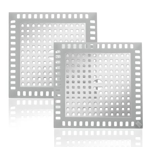 2 Stück Haarsieb Haarfänger Dusche, Haarfänger Dusche Abfluss Abdeckung, Abflusssiebe Dusche Groß Edelstahl, Drain Protector, 2 Stück Haarsieb Haarfänger Dusche, Haarfänger Dusche Abfluss Abdeckung, Abflusssiebe Dusche Groß Edelstahl, Drain Protector, von Lucxhcky