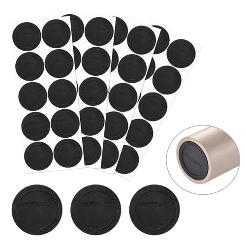 40 Stück Gummiunterseite für Sublimationsbecher (56 mm), schützende rutschfeste Silikonunterseite, Sublimationsbecher, Schwarz von Lucxhcky