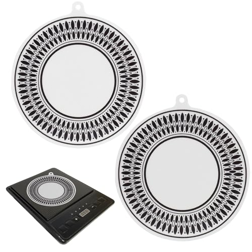 Induktionskochfeldmatte, Induktionskochfeld-Schutzmatte, multifunktionale Silikonmatten für Herdabdeckung, 24 cm, 2 Stück Induktionskochfeldmatte, Induktionskochfeld-Schutzmatte, multifunktionale Silikonmatten für Herdabdeckung, 24 cm, 2 Stück von Lucxhcky