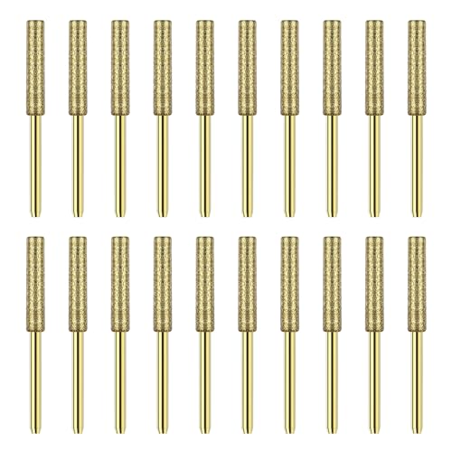 Lucxhcky 20 Stück Diamant-Kettensägenschärfer, 3/16 Zoll Kettensägenzubehör und Werkzeuge, Kettensägenfeile für Kettensäge (4,8 mm) von Lucxhcky