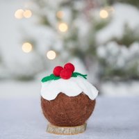 Weihnachtspuddingkugel, Weihnachtspudding Dekoration, Weihnachten Pudding Filz Gefilzte Christbaumkugel Deko Weihnachtspuddingkugel, Weihnachtspudding Dekoration, Weihnachten Pudding Filz Gefilzte Christbaumkugel Deko von LucyAntwisGifts