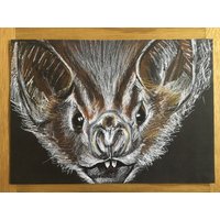 Vampir Fledermaus A4 Kunstdruck von LucyCrowCreations