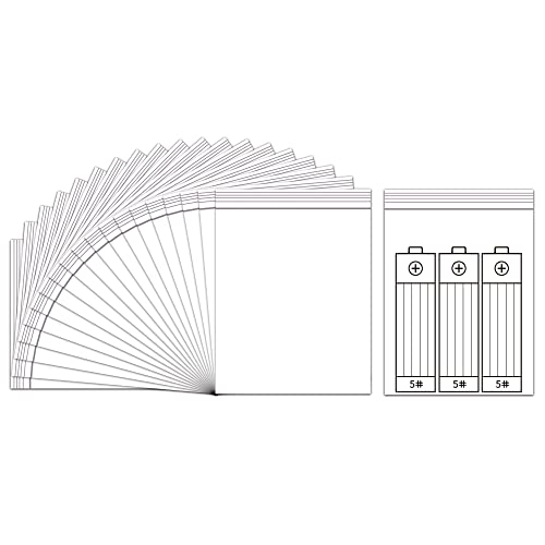 Wiederverschließbar Zip Beutel 6x9cm 200stk Klare Druckverschlußbeutel Plastikbeutel Zipper Polybeutel Grip Seal Verschlussbeutel 100µm für Bonbons Pillen Vitamine Bohnen Schmuck(9 Größen zur Auswahl) von LucyStudio