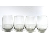 4Er-Set Vintage Libbey Rauchglas Trinkgläser Set 4, 5 "Hoch Schwerer Boden Tumbler Barware Mcm Sundown Smoke von LucysMidCentury