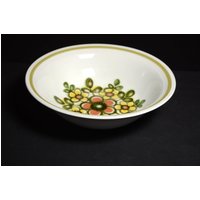 Myott Mirage Salatschüssel Servierschüssel 21, 5 cm Durchmesser Ironstone Sammlerküche Made in England Vintage Boho Geschirr von LucysMidCentury