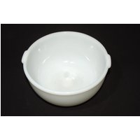 Weißes Milchglas Glasbake Für Sunbeam Mixer Schüssel Küchenmixer Bauernhaus Küche Weiße Vintage Backformen Tab Griffe 9 Zoll Usa von LucysMidCentury