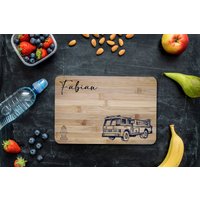 Frühstücksbrett Kinder Auto Personalisiert, Personalisierte Geschenke Für Kinder, Holzbrett Gravur, Brettchen von LudicrousShop