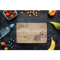 Frühstücksbrett Kinder Personalisiert, Personalisierte Geschenke Für Kinder, Holzbrett Gravur, Brettchen von LudicrousShop