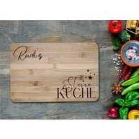Schneidbrett Küche Frühstücksbrett Personalisiert, Personalisierte Geschenke Für Koch, Holzbrett Gravur, Brettchen von LudicrousShop