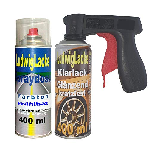 Ludwig Lacke Spray Set für VW Deepblue LB5R + Griff von Ludwiglacke