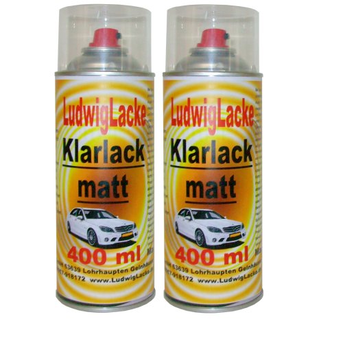 LudwigLacke 2 Klarlackspray matt 400 ml je Spraydose von LudwigLacke