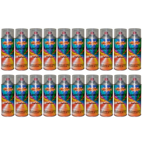LudwigLacke 20 Spraydosen 400ml Autolack glänzend RAL 3003 Rubinrot von LudwigLacke