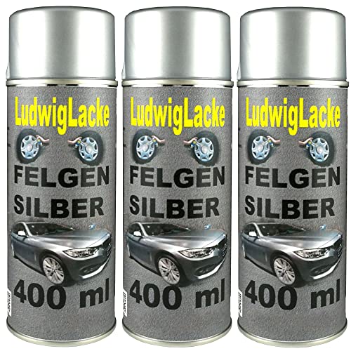 LudwigLacke 3 Felgensilber Spray a 400 ml + Spraydosenhandgriff LudwigLacke 3 Felgensilber Spray a 400 ml + Spraydosenhandgriff von LudwigLacke