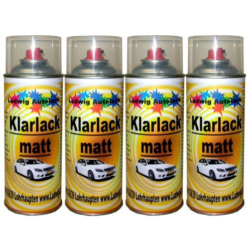 LudwigLacke 4 Klarlackspray matt 400 ml je Spraydose von LudwigLacke