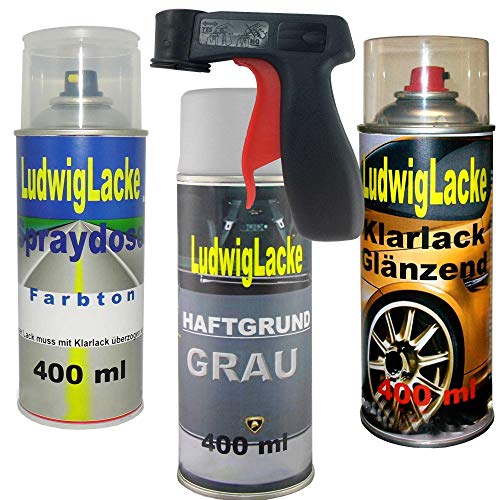LudwigLacke 4 TLG. Lackierset Sprayset + Haftgrund grau + Haltegriff LudwigLacke 4 TLG. Lackierset Sprayset + Haftgrund grau + Haltegriff von LudwigLacke