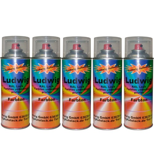 LudwigLacke 5 Spraydosen 400ml Autolack glänzend RAL 2011 Tieforange LudwigLacke 5 Spraydosen 400ml Autolack glänzend RAL 2011 Tieforange von LudwigLacke