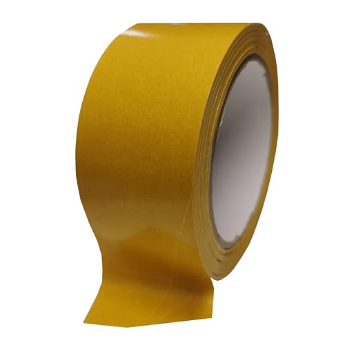 LudwigLacke Doppelseitiges Klebeband 48 mm x 25 m gelb Rolle von LudwigLacke