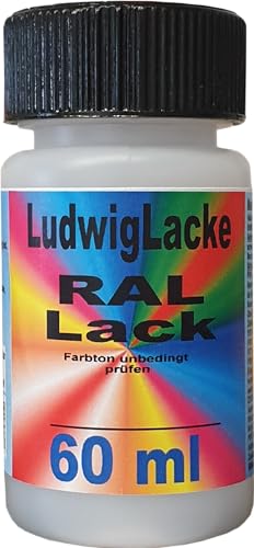 LudwigLacke RAL 3005 Weinrot matt Lackstift 60ml mit Pinsel von LudwigLacke