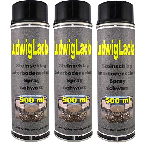 LudwigLacke Steinschlagschutz Unterbodenschutz 3 x 500 ml Spray Schwarz LudwigLacke Steinschlagschutz Unterbodenschutz 3 x 500 ml Spray Schwarz von LudwigLacke