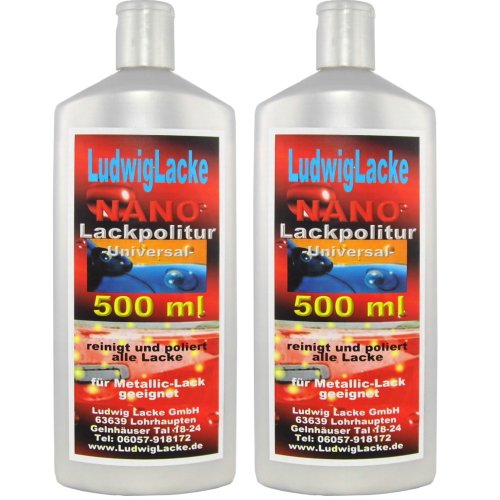 Ludwiglacke 2X Lackpolitur Lackpflege 500 ml von LudwigLacke