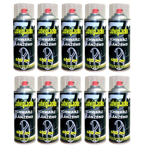 Standardspray 10 Lackspray Schwarz glänzend 400 ml je Spraydose Standardspray 10 Lackspray Schwarz glänzend 400 ml je Spraydose von LudwigLacke