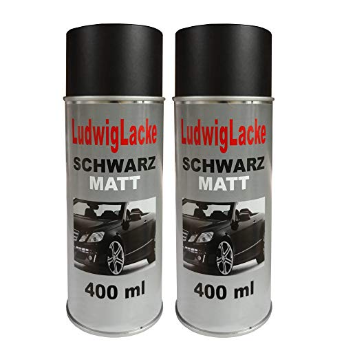 LudwigLacke 2 Lackspray Schwarz matt 400 ml je Spraydose– hochwertiger Acryllack für Metall, Holz, Kunststoff & viele Oberflächen – schnell trocknend & kratzfest LudwigLacke 2 Lackspray Schwarz matt 400 ml je Spraydose– hochwertiger Acryllack für Metall, Holz, Kunststoff & viele Oberflächen – schnell trocknend & kratzfest von LudwigLacke