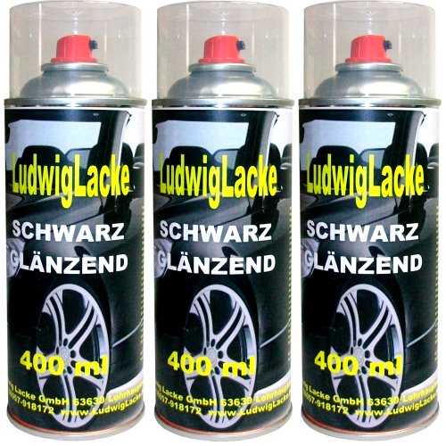 Standardspray 3 Lackspray Schwarz glänzend 400 ml je Spraydose Standardspray 3 Lackspray Schwarz glänzend 400 ml je Spraydose von LudwigLacke