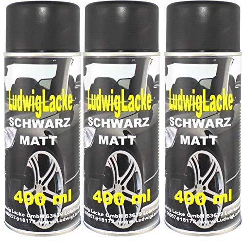 LudwigLacke 3 Lackspray Schwarz matt 400 ml je Spraydose LudwigLacke 3 Lackspray Schwarz matt 400 ml je Spraydose von LudwigLacke