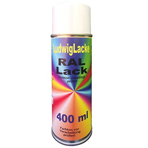 Deko Bastel Acryl Lack 400 ml Spray RAL Farbe matt oder glänzend schnell trocknend zum lackieren und dekorieren von vielen Materialien DIY (RAL 3020 Verkehrsrot matt) von LudwigLacke