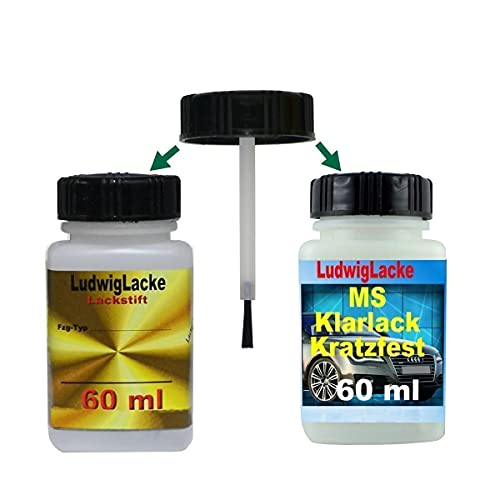 Jaspisgrün LX6V Lackstift Set für Audi je 60ml Autolack & Klarlack von Ludwiglacke