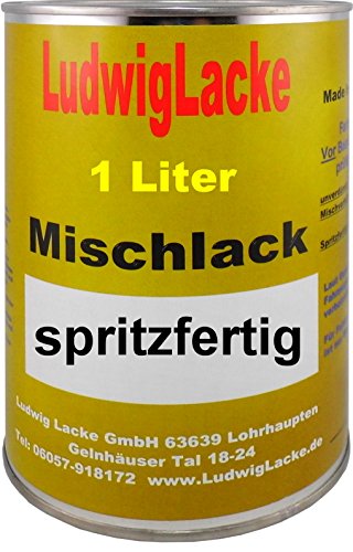 Ludwig Lacke 1 Liter spritzfertiger Autolack für Ford Stardust Silve-Metallic XSC2724 Bj.93-09 von LudwigLacke