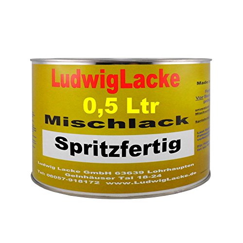 Ludwig Lacke 500ml spritzfertigen Autolack für Honda Nighthawk Black, Perleffekt B92P Bj.: 98 bis 12 von Ludwiglacke