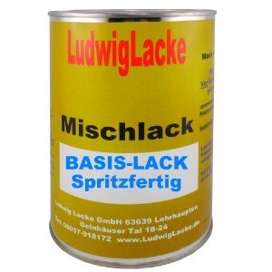 Ludwiglacke 0,5 Liter spritzfertiger Basislack Oceanicgruen Farbcode LC6X oder 8Z oder 8Z8Z Baujahr 2000-2007 Perleffekt Lack (geeignet für VW) von LudwigLacke