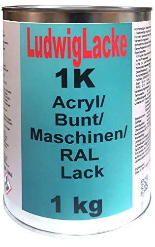 Ludwiglacke 1K Maschinenlack 1kg RAL 6033 Minttürkis Lack glänzend von Ludwiglacke