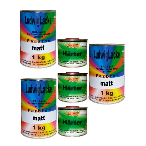LudwigLacke 4,5 kg Set Autolack mit Härter matt RAL 7005 Mausgrau LudwigLacke 4,5 kg Set Autolack mit Härter matt RAL 7005 Mausgrau von LudwigLacke