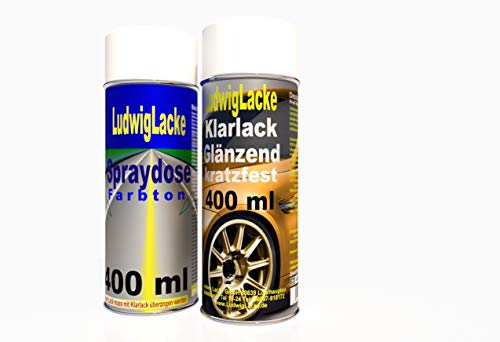 Ludwiglacke Alabastersilber B64 im Spray mit Klarlack kompatibel für Opel von Ludwiglacke
