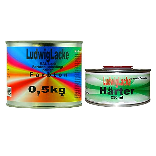 RAL 1011 Braunbeige Acryllack 0,75 kg matt mit Härter von Ludwiglacke