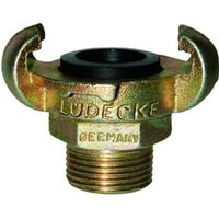 Lüdecke Klauen-Gewindekupplung DIN 3489, Temperguss, AG 1", SW40 von Lüdecke