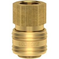 Lüdecke Schnellverschlusskupplung NW 7,2mm, Messing, Serie ES, IG G1/4 von Lüdecke
