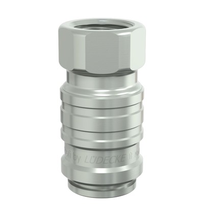 WaterProfi Kupplung Serie WS, DN9, mit Ventil, IG G3/4" von Lüdecke