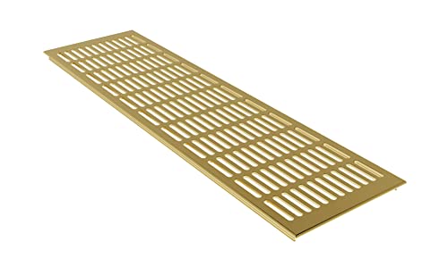 Lüftungsgitter Aluminium Stegblech Lüftung 150 mm x 600 mm (Gold eloxiert) von Lüftungsgitter